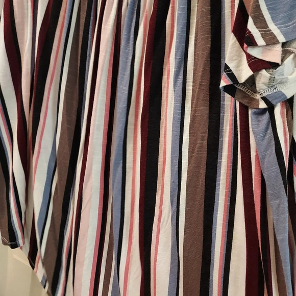 Lane Bryant Striped Off-The-Shoulder Subtle Swing Top in Size 26/28 - Picture 8 of 10